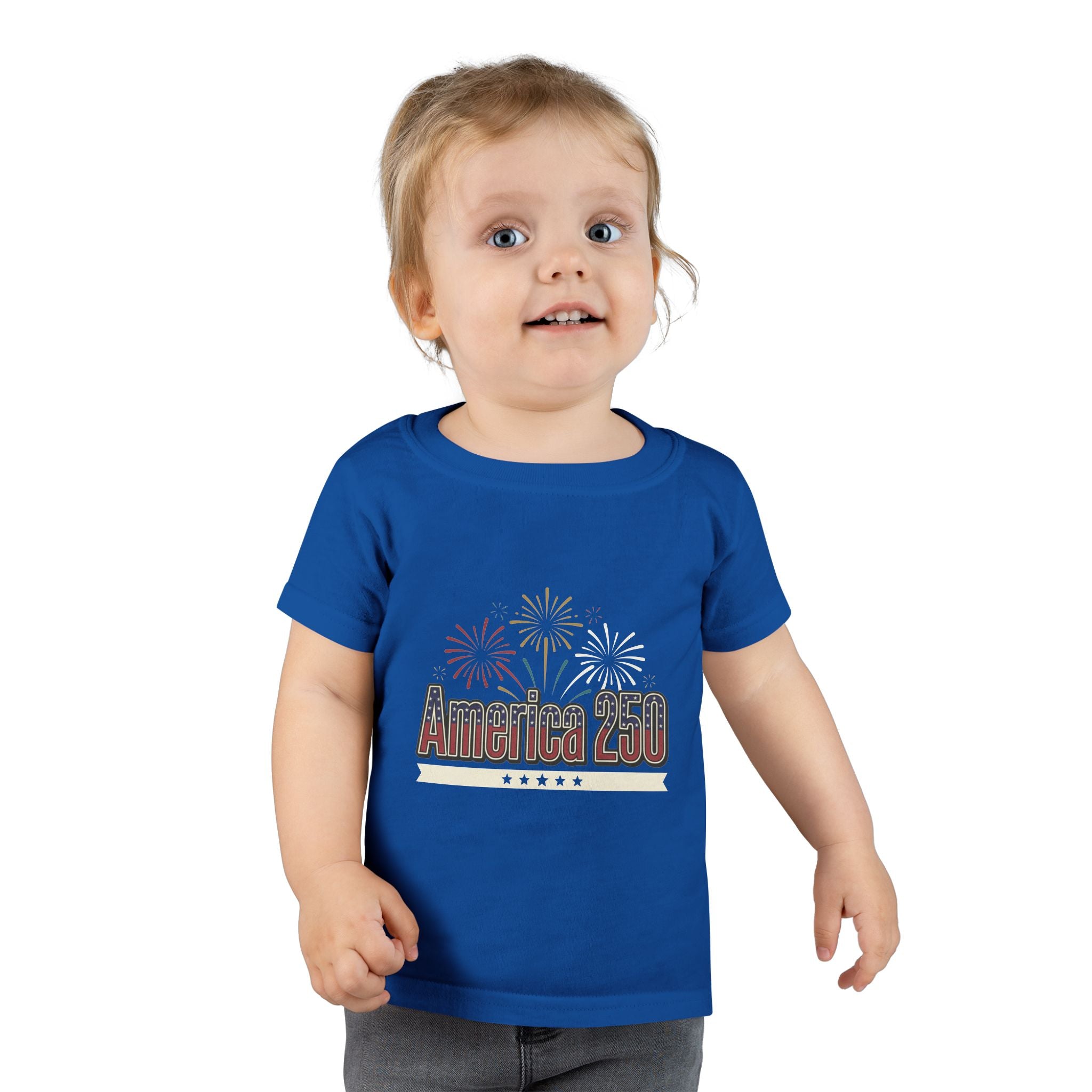 Toddler T-Shirt — America 250 Fireworks Patriotic Tee