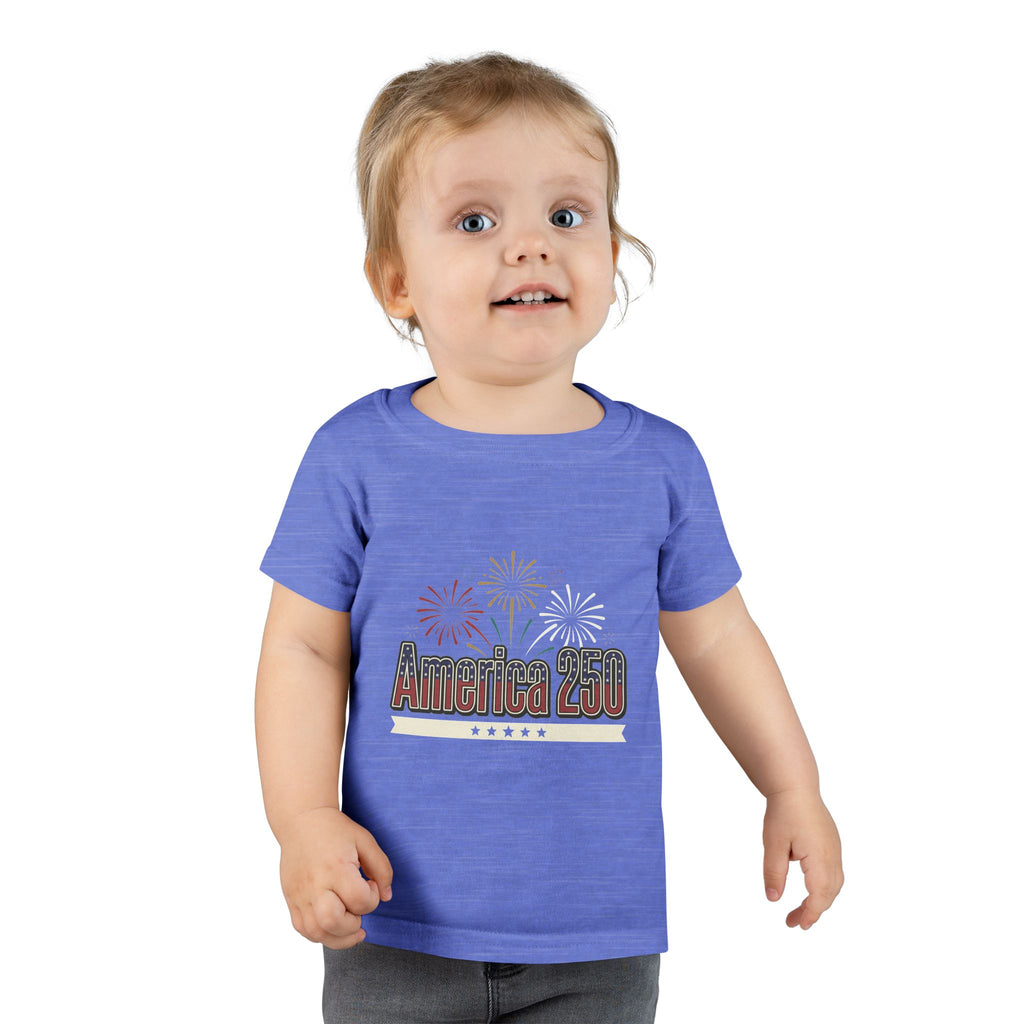 Toddler T-Shirt — America 250 Fireworks Patriotic Tee