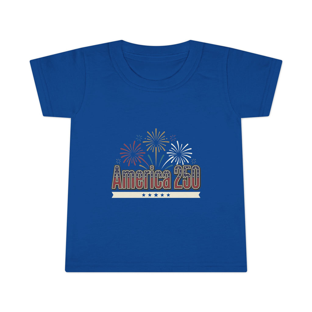Toddler T-Shirt — America 250 Fireworks Patriotic Tee