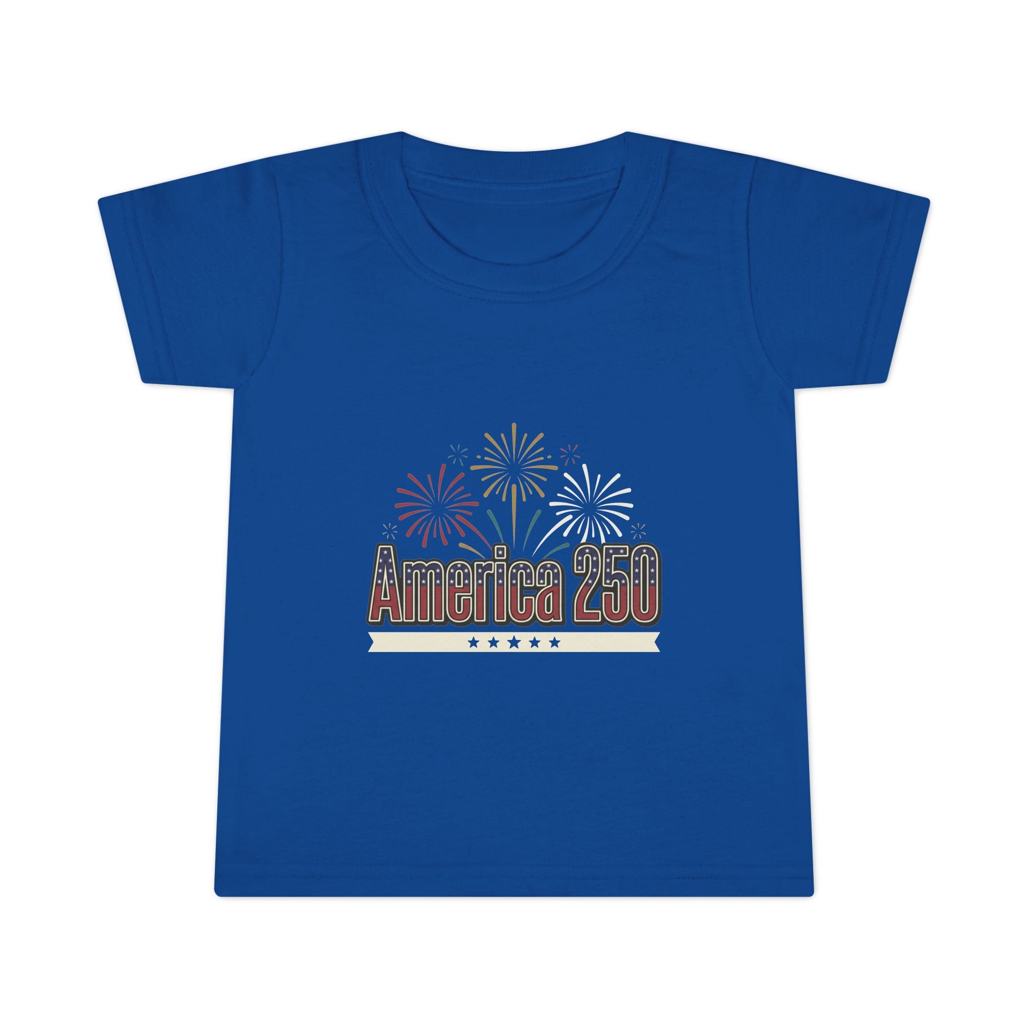 Toddler T-Shirt — America 250 Fireworks Patriotic Tee