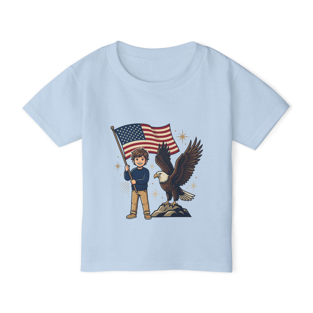 Toddler T‑Shirt — 'Liberty' Eagle & Flag USA Patriotic Tee
