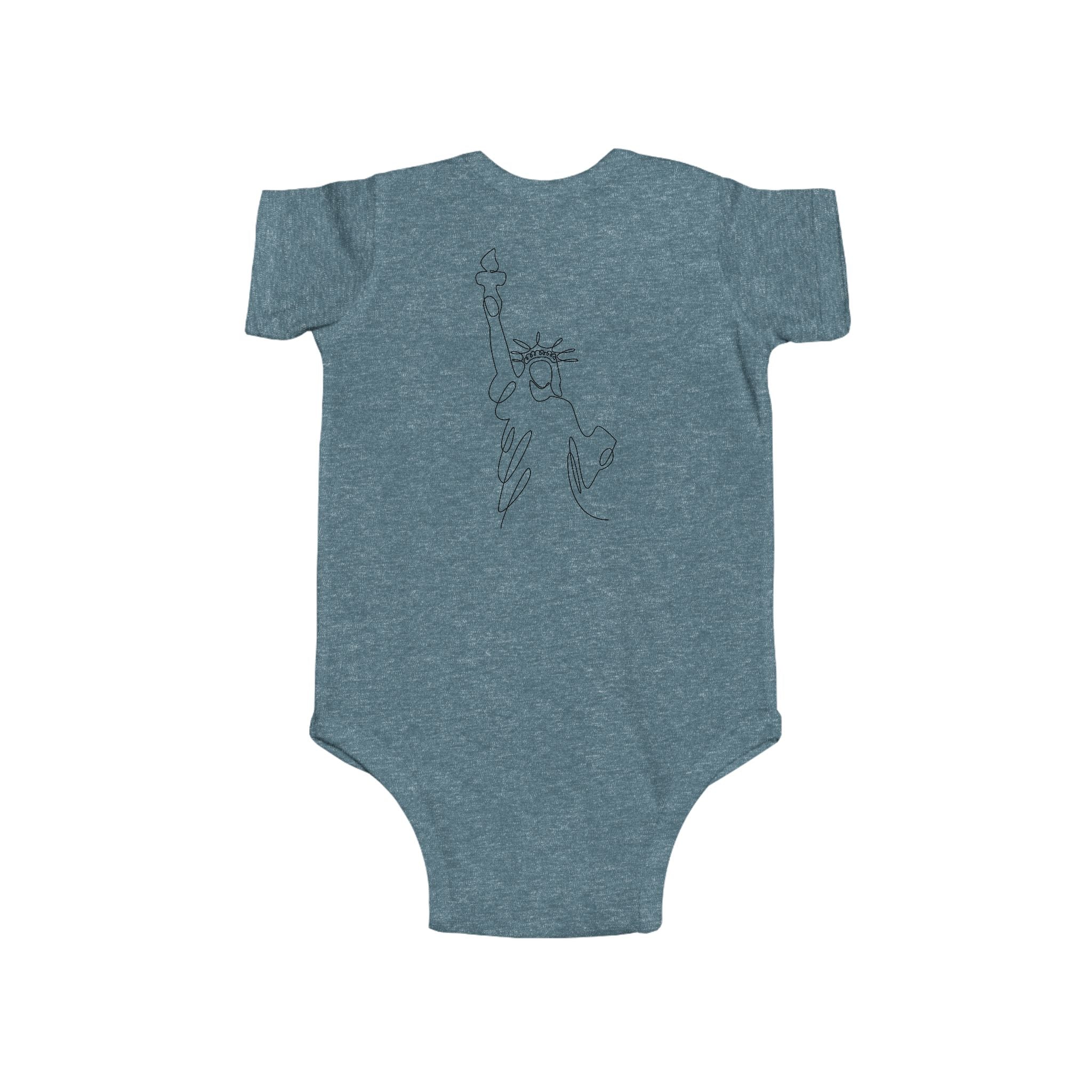 Baby Onesie — 250th Birthday USA Patriotic Statue of Liberty Design