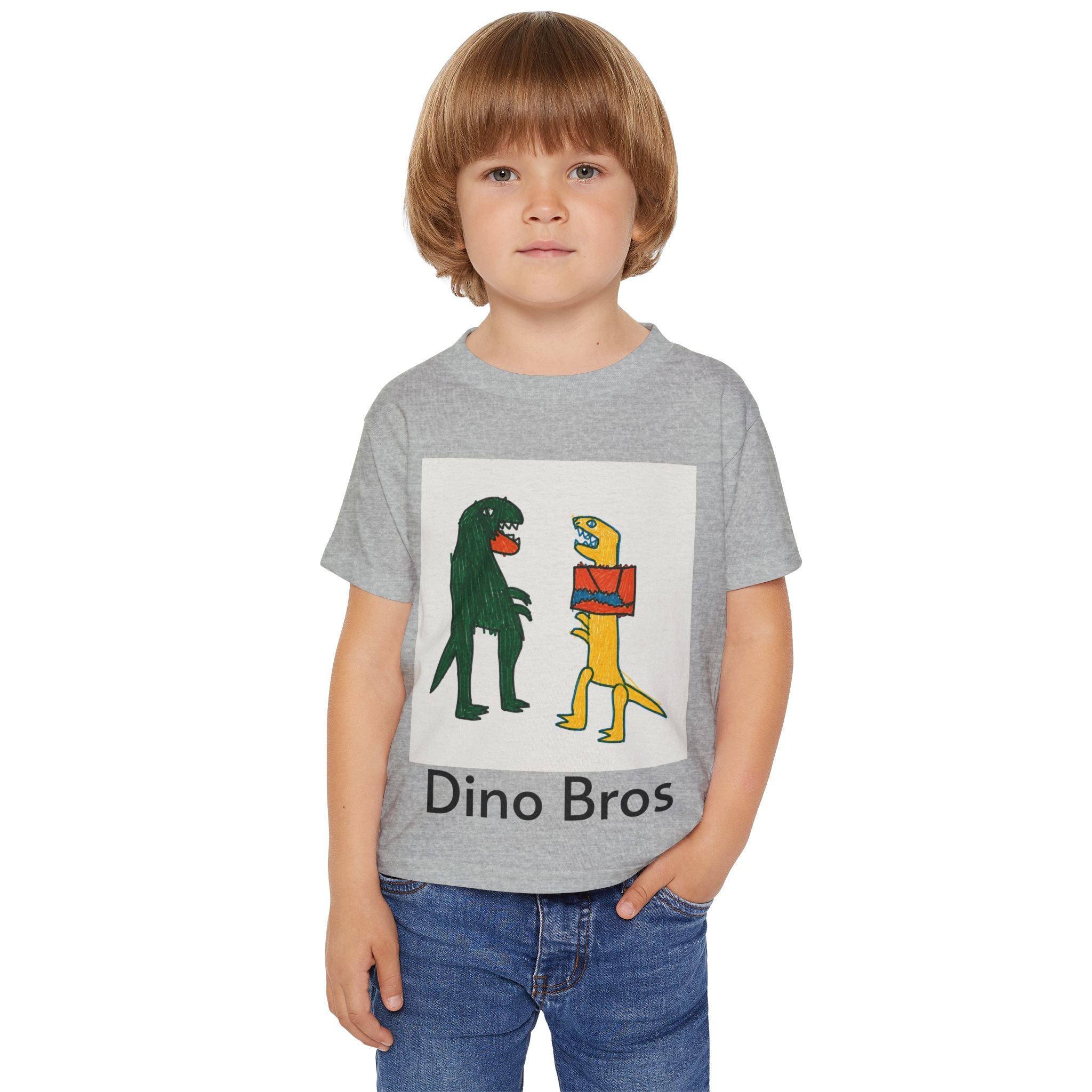 Toddler T‑Shirt — Dino Bros Cute Dinosaur Graphic Tee