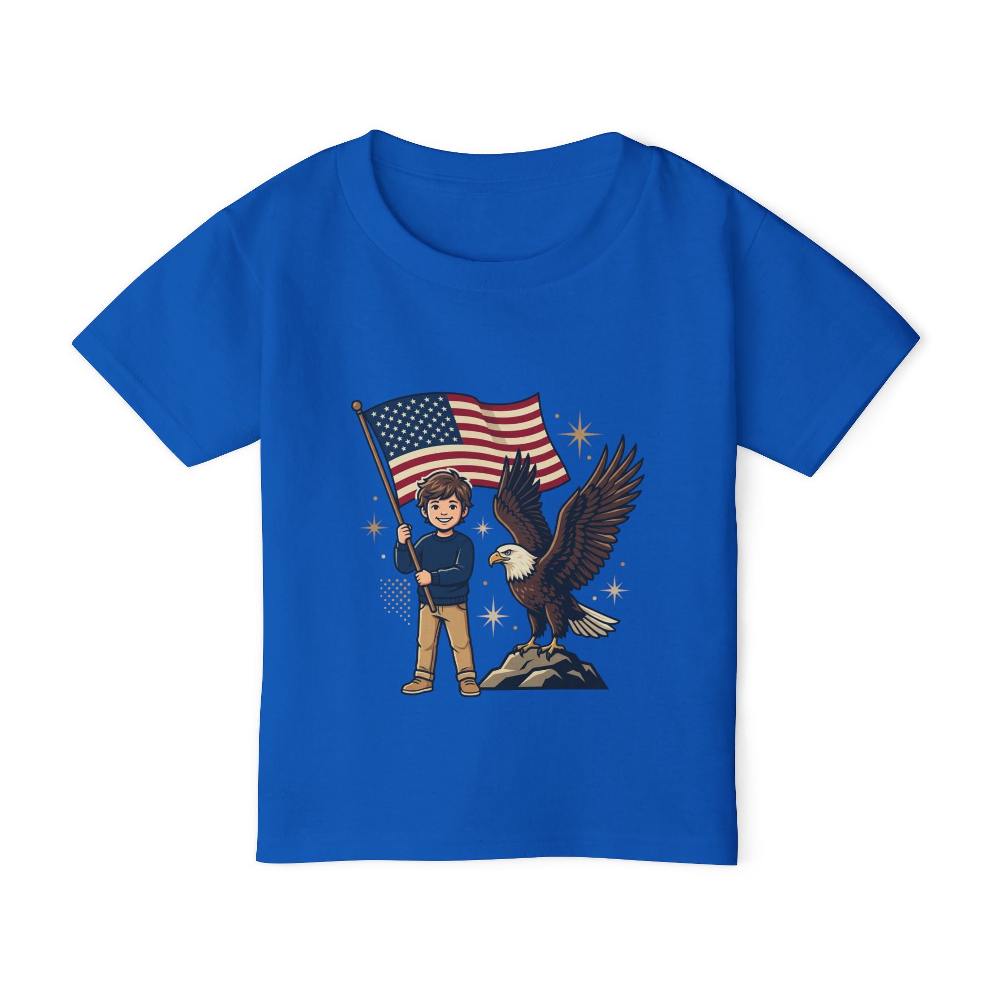 Toddler T‑Shirt — 'Liberty' Eagle & Flag USA Patriotic Tee