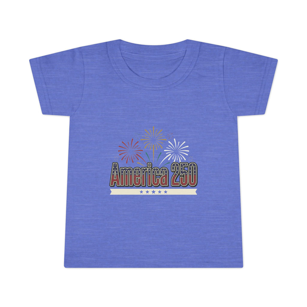Toddler T-Shirt — America 250 Fireworks Patriotic Tee