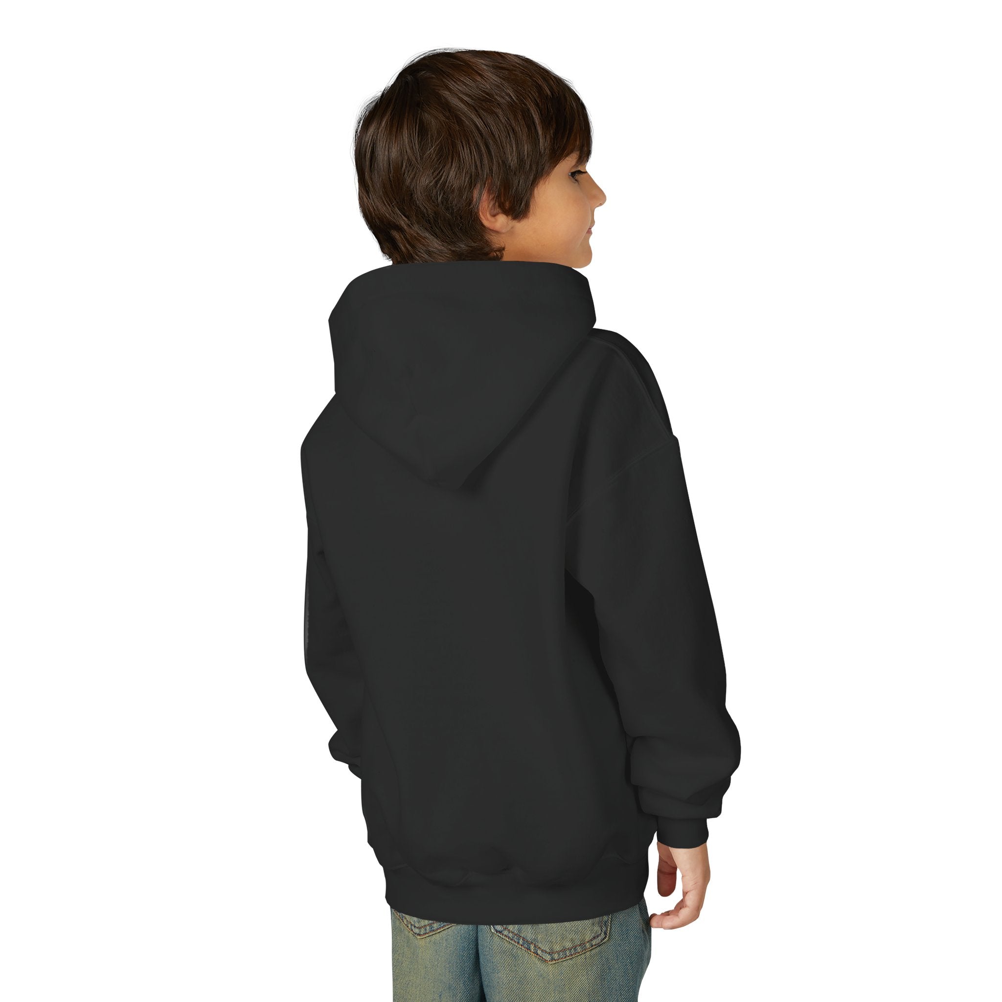 Kids Adventure Hoodie — "Little Dreamer, Big Adventure" Mountain & Hot Air Balloon Sweatshirt