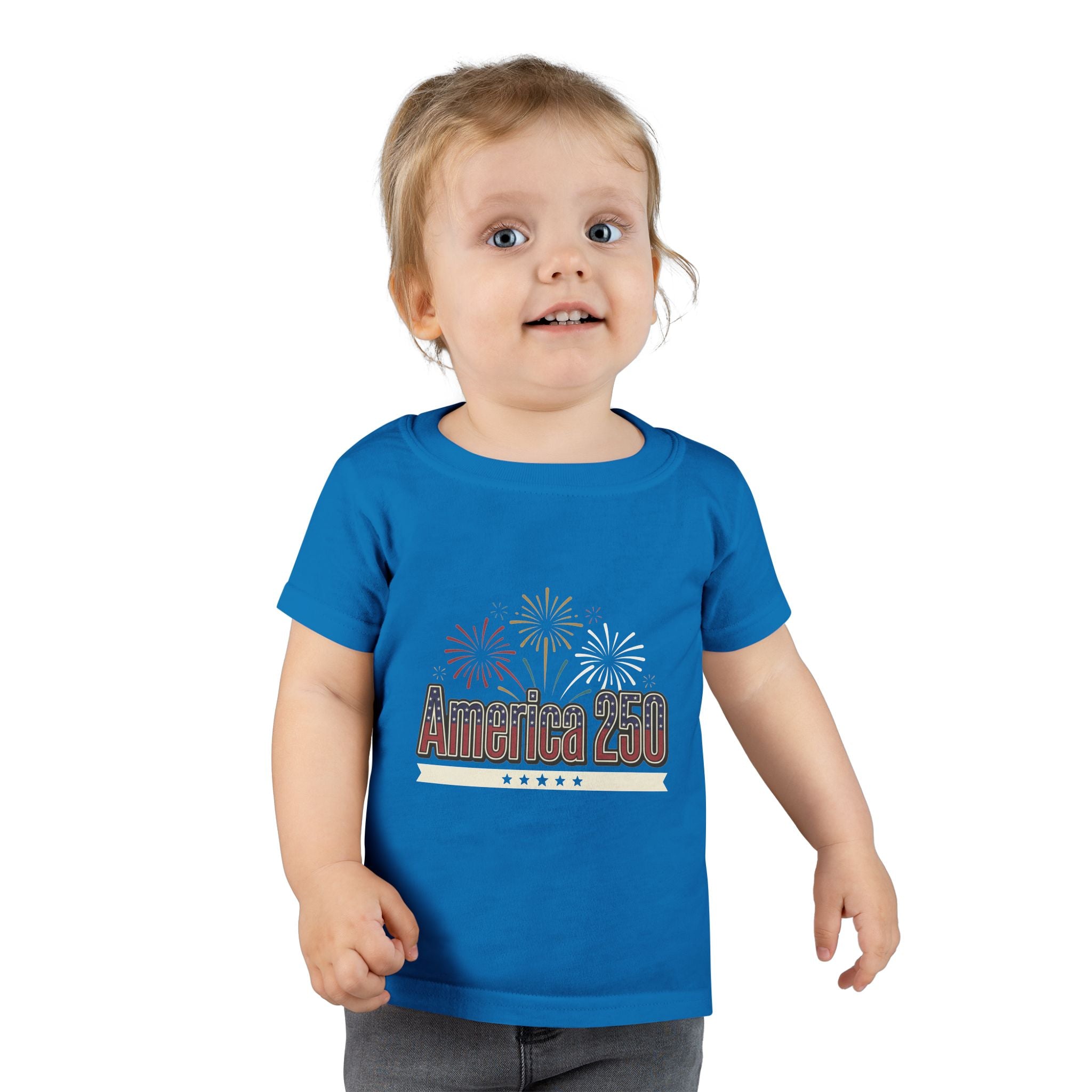 Toddler T-Shirt — America 250 Fireworks Patriotic Tee
