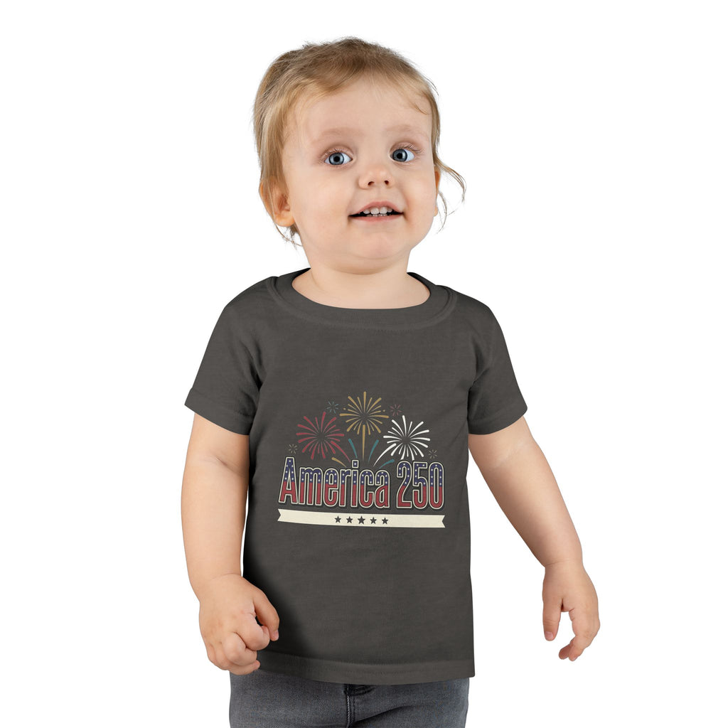 Toddler T-Shirt — America 250 Fireworks Patriotic Tee