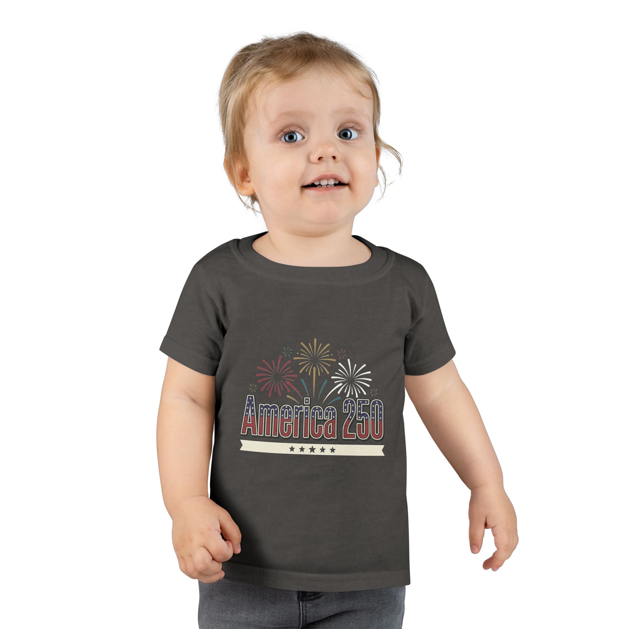 Toddler T-Shirt — America 250 Fireworks Patriotic Tee