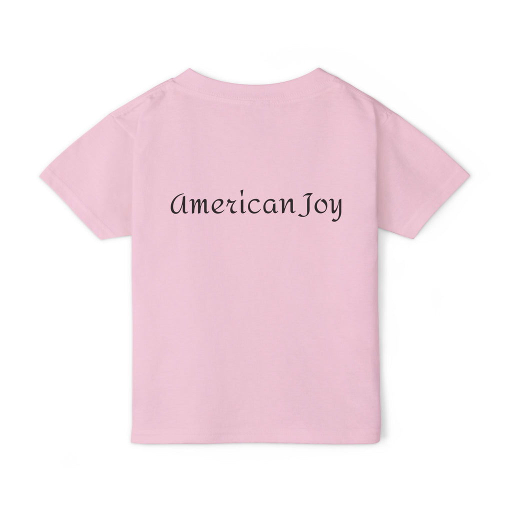 Patriotic 'LOVE' Toddler T‑Shirt — American Flag Kids Fourth of July Tee