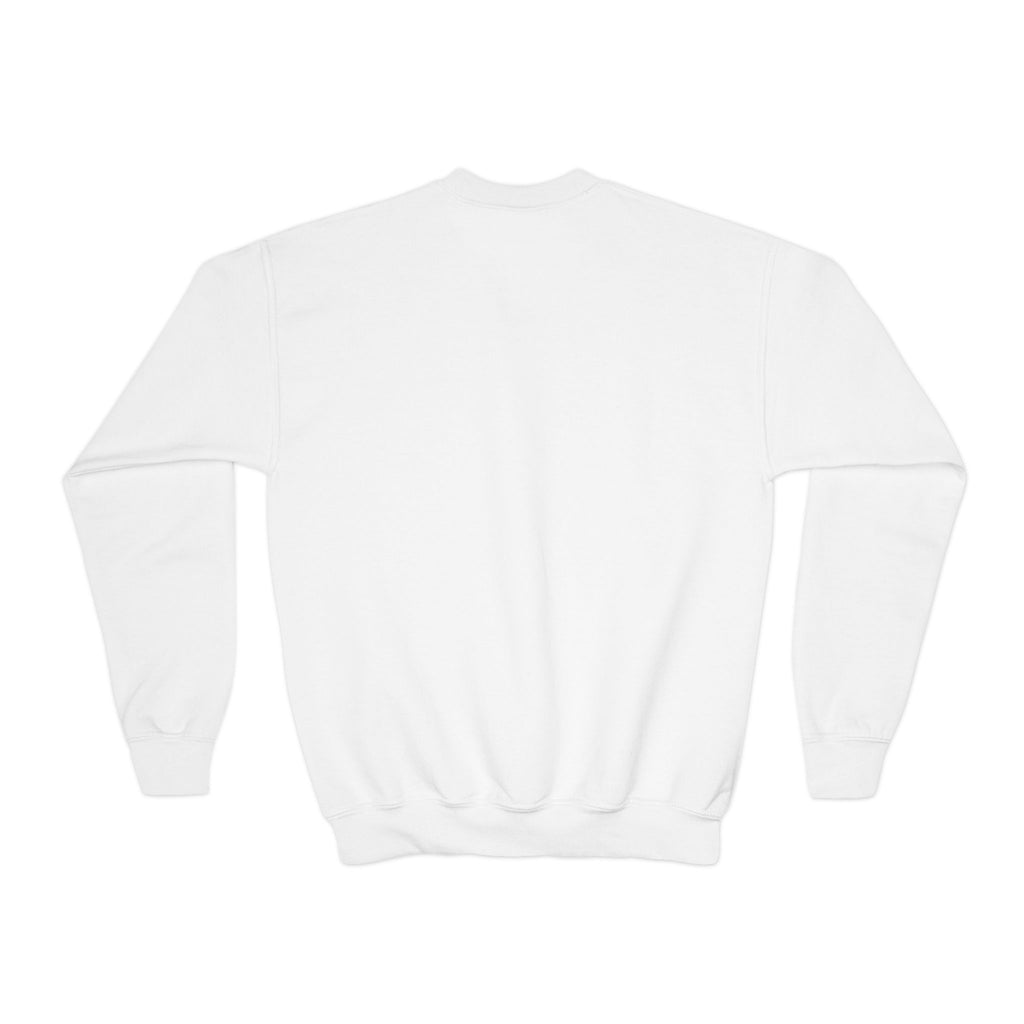 Youth Crewneck Sweatshirt — "Stranger Together" Floral Heart Kids Pullover