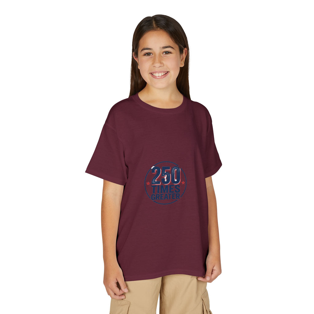 Youth T-Shirt - 250 Times Greater Liberty Statue Graphic