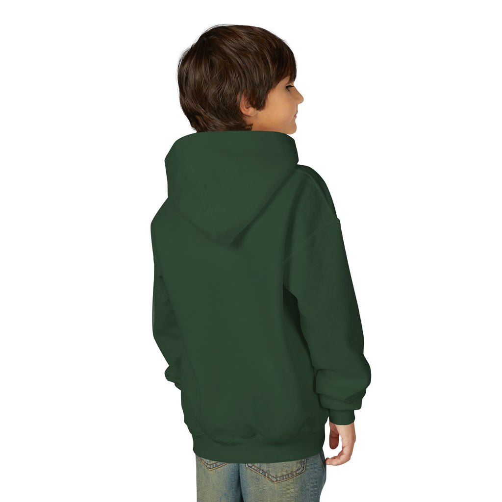 Kids Adventure Hoodie — "Little Dreamer, Big Adventure" Mountain & Hot Air Balloon Sweatshirt