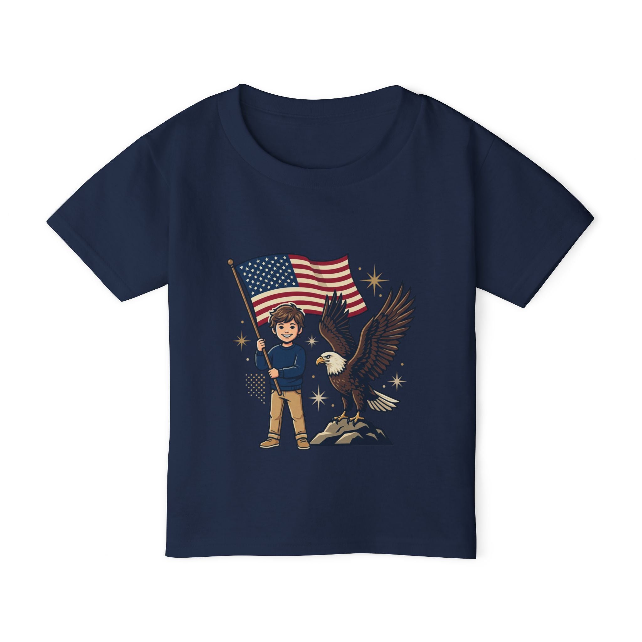 Toddler T‑Shirt — 'Liberty' Eagle & Flag USA Patriotic Tee