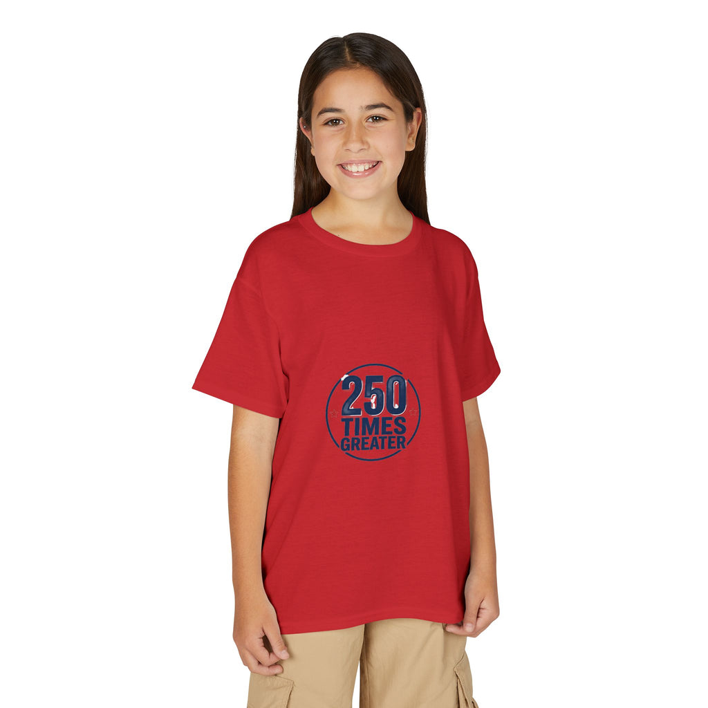 Youth T-Shirt - 250 Times Greater Liberty Statue Graphic