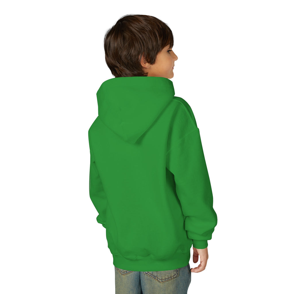 Kids Adventure Hoodie — "Little Dreamer, Big Adventure" Mountain & Hot Air Balloon Sweatshirt