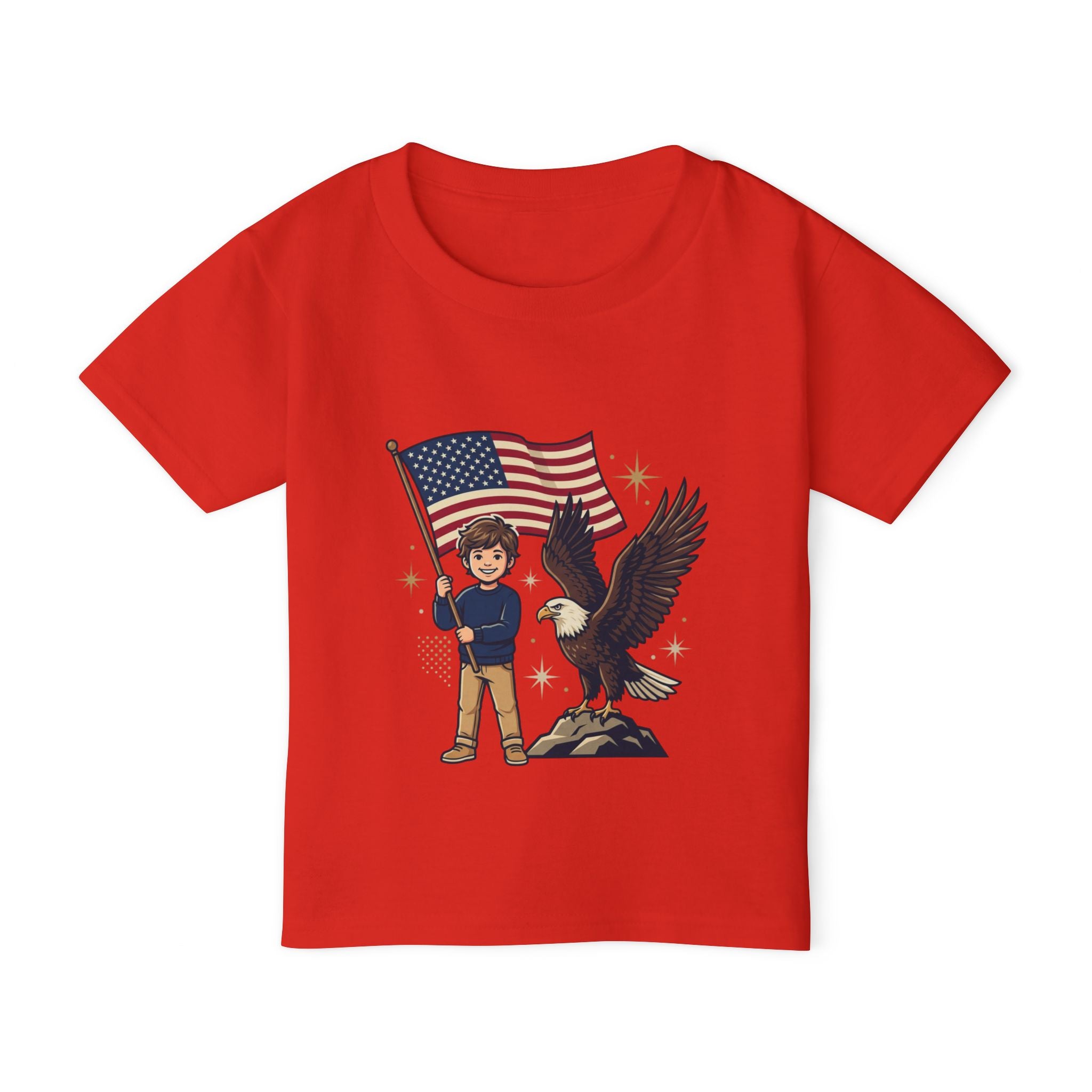 Toddler T‑Shirt — 'Liberty' Eagle & Flag USA Patriotic Tee