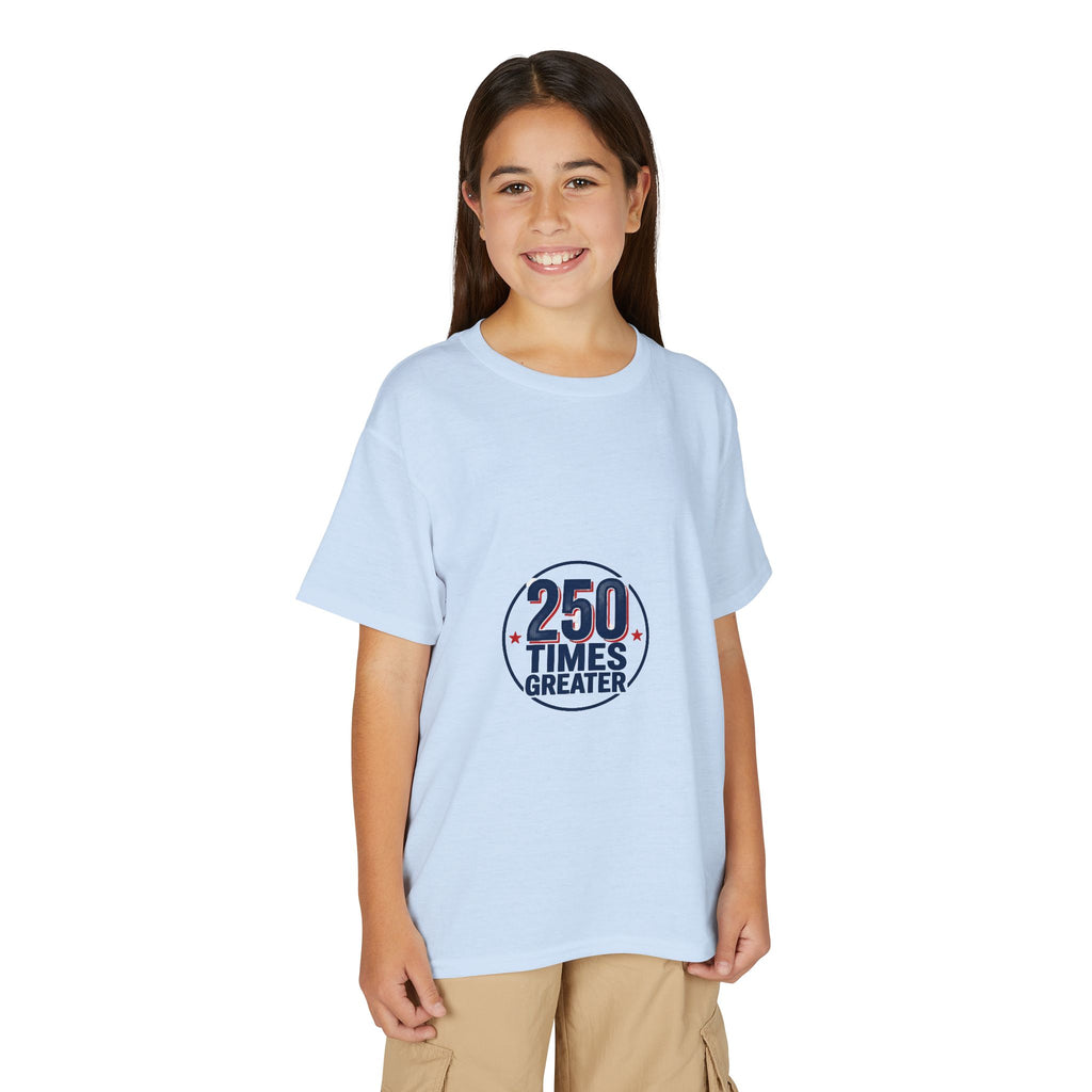 Youth T-Shirt - 250 Times Greater Liberty Statue Graphic