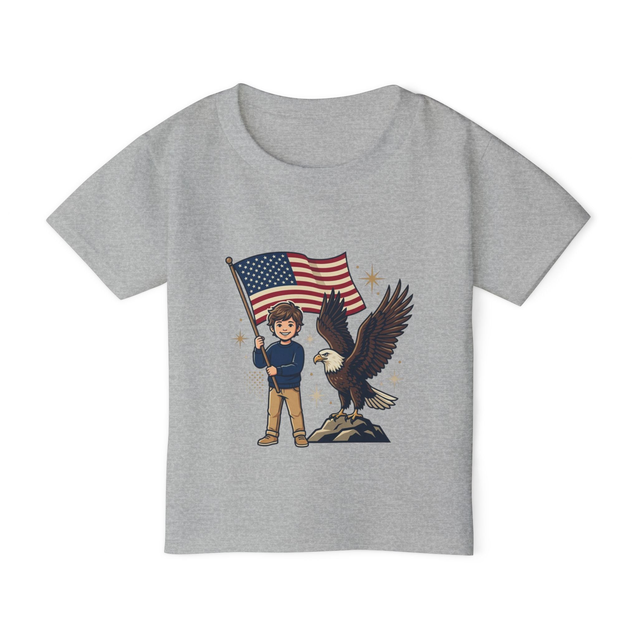Toddler T‑Shirt — 'Liberty' Eagle & Flag USA Patriotic Tee