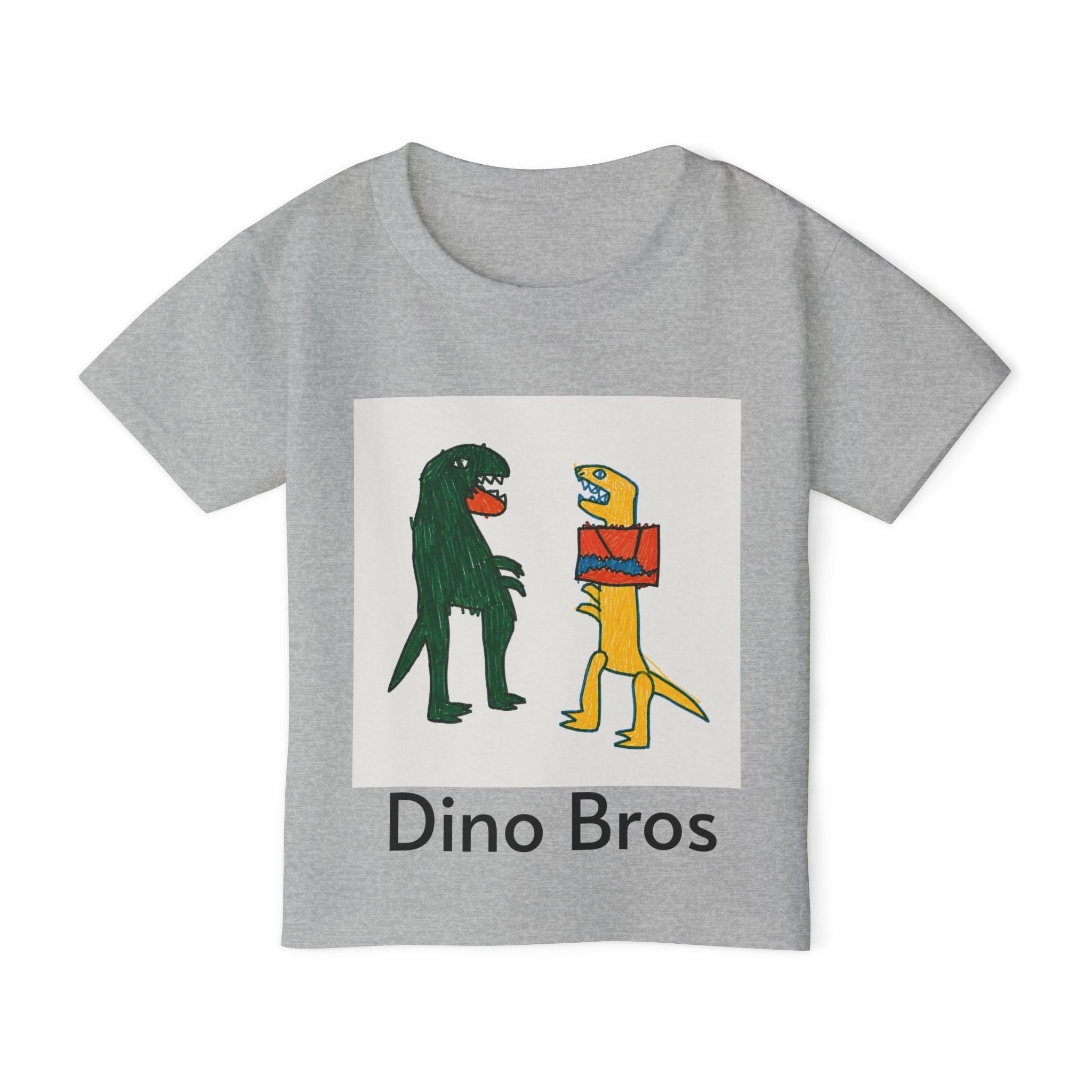 Toddler T‑Shirt — Dino Bros Cute Dinosaur Graphic Tee