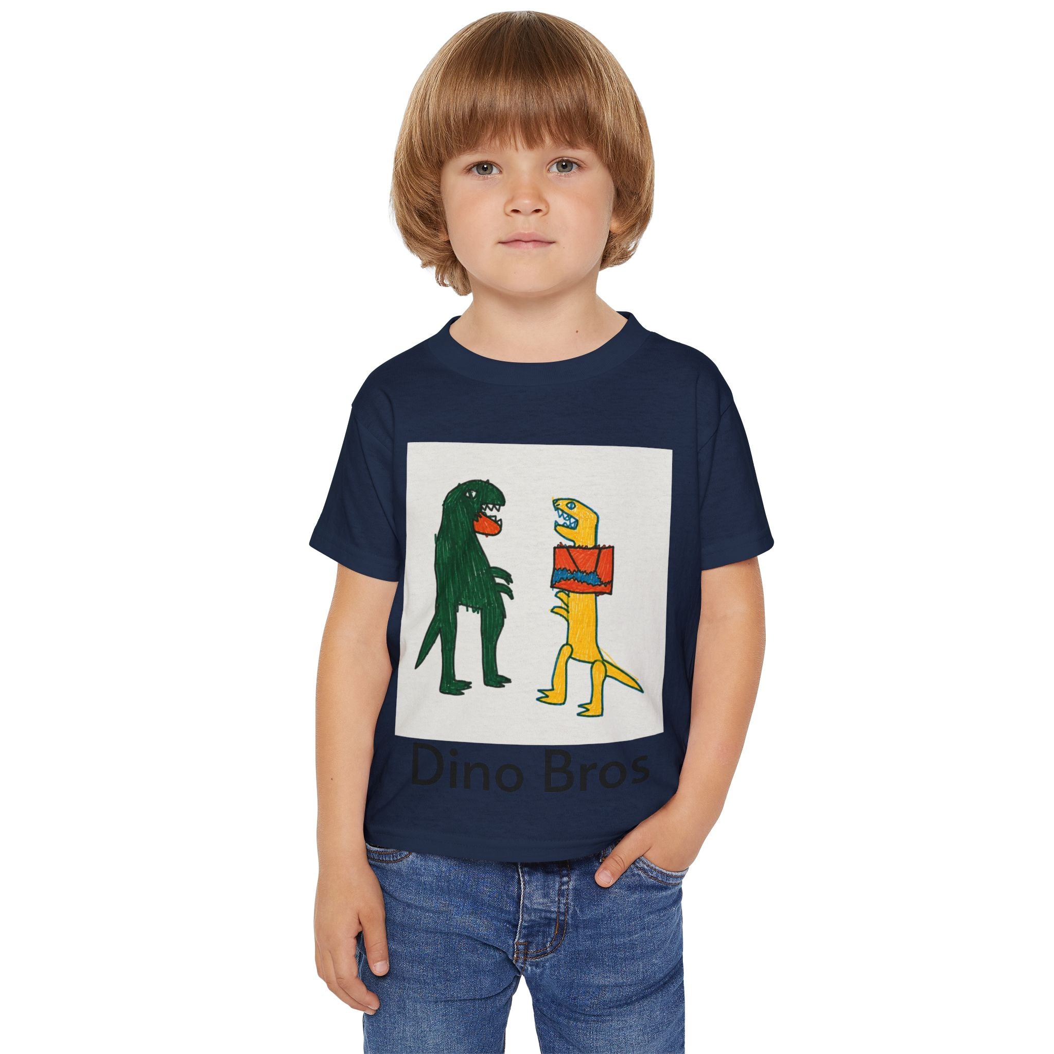 Toddler T‑Shirt — Dino Bros Cute Dinosaur Graphic Tee
