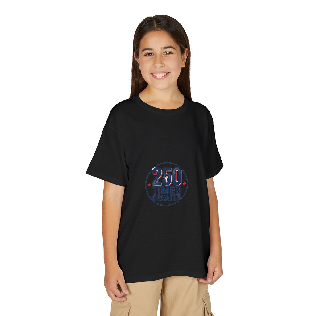 Youth T-Shirt - 250 Times Greater Liberty Statue Graphic