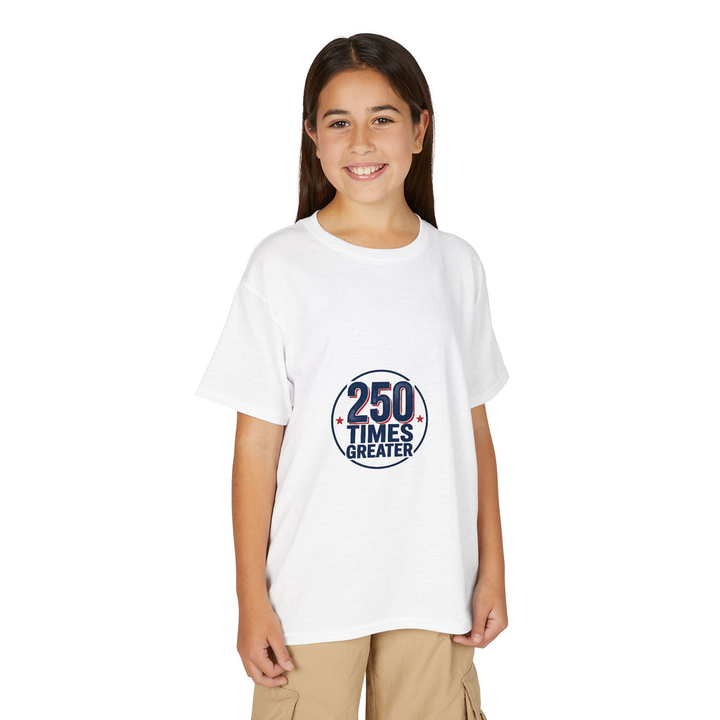 Youth T-Shirt - 250 Times Greater Liberty Statue Graphic