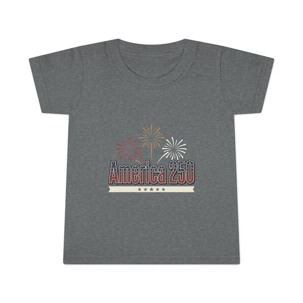 Toddler T-Shirt — America 250 Fireworks Patriotic Tee