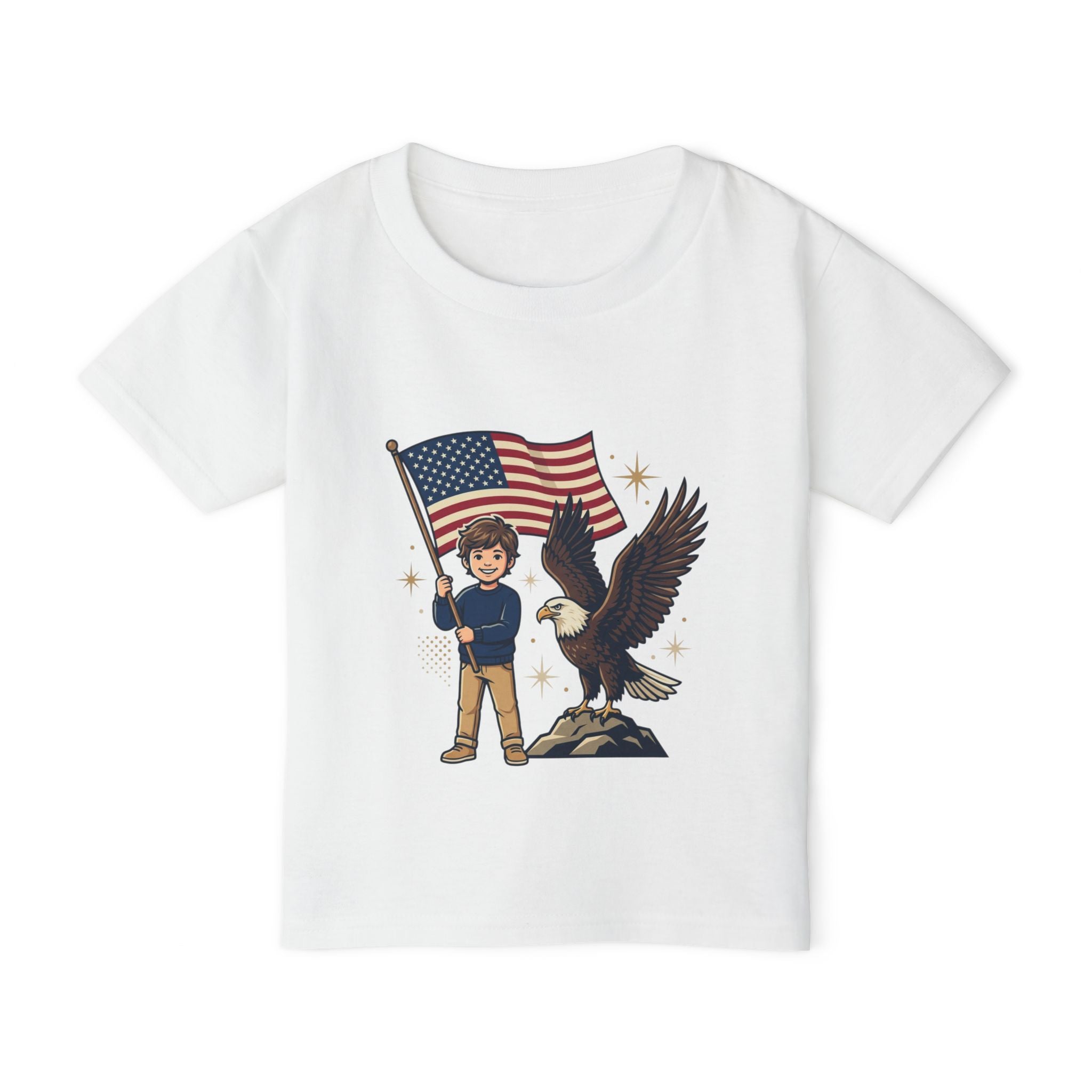 Toddler T‑Shirt — 'Liberty' Eagle & Flag USA Patriotic Tee