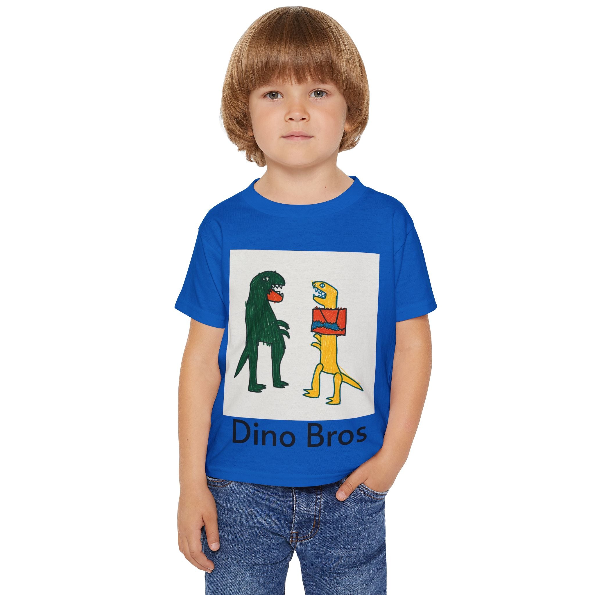 Toddler T‑Shirt — Dino Bros Cute Dinosaur Graphic Tee