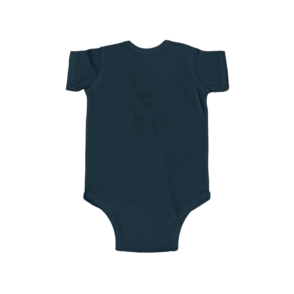 Baby Onesie — 250th Birthday USA Patriotic Statue of Liberty Design
