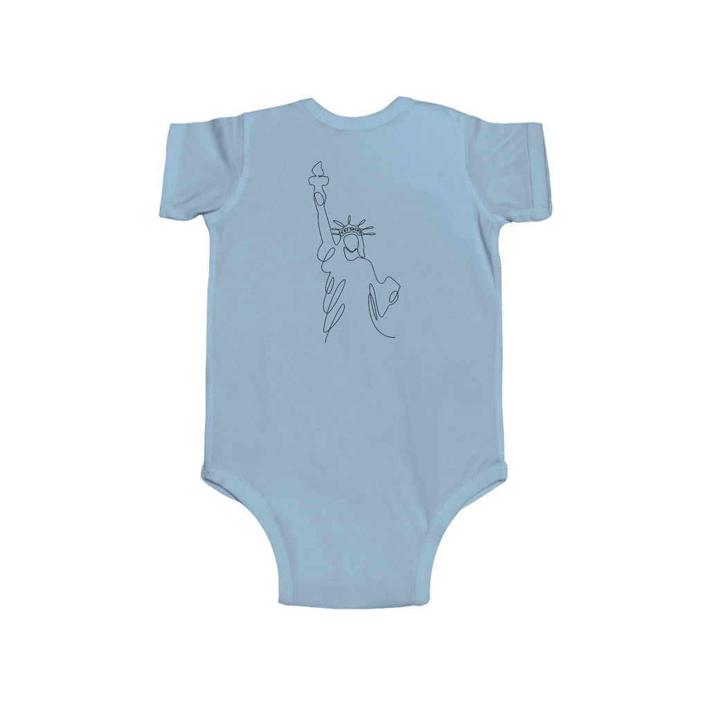 Baby Onesie — 250th Birthday USA Patriotic Statue of Liberty Design