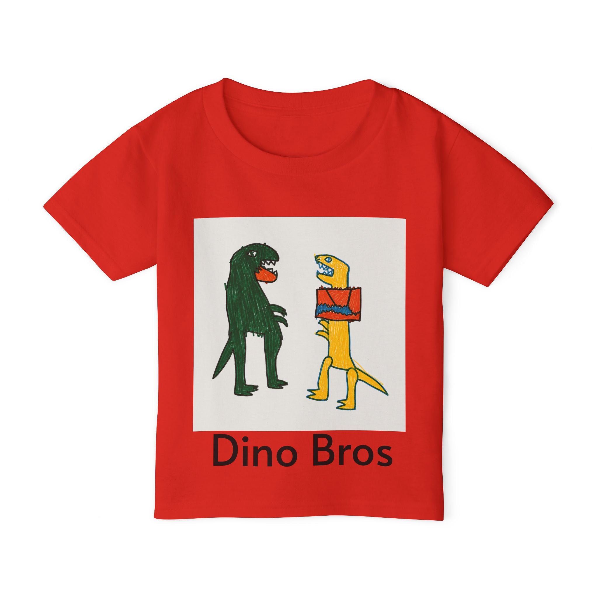 Toddler T‑Shirt — Dino Bros Cute Dinosaur Graphic Tee