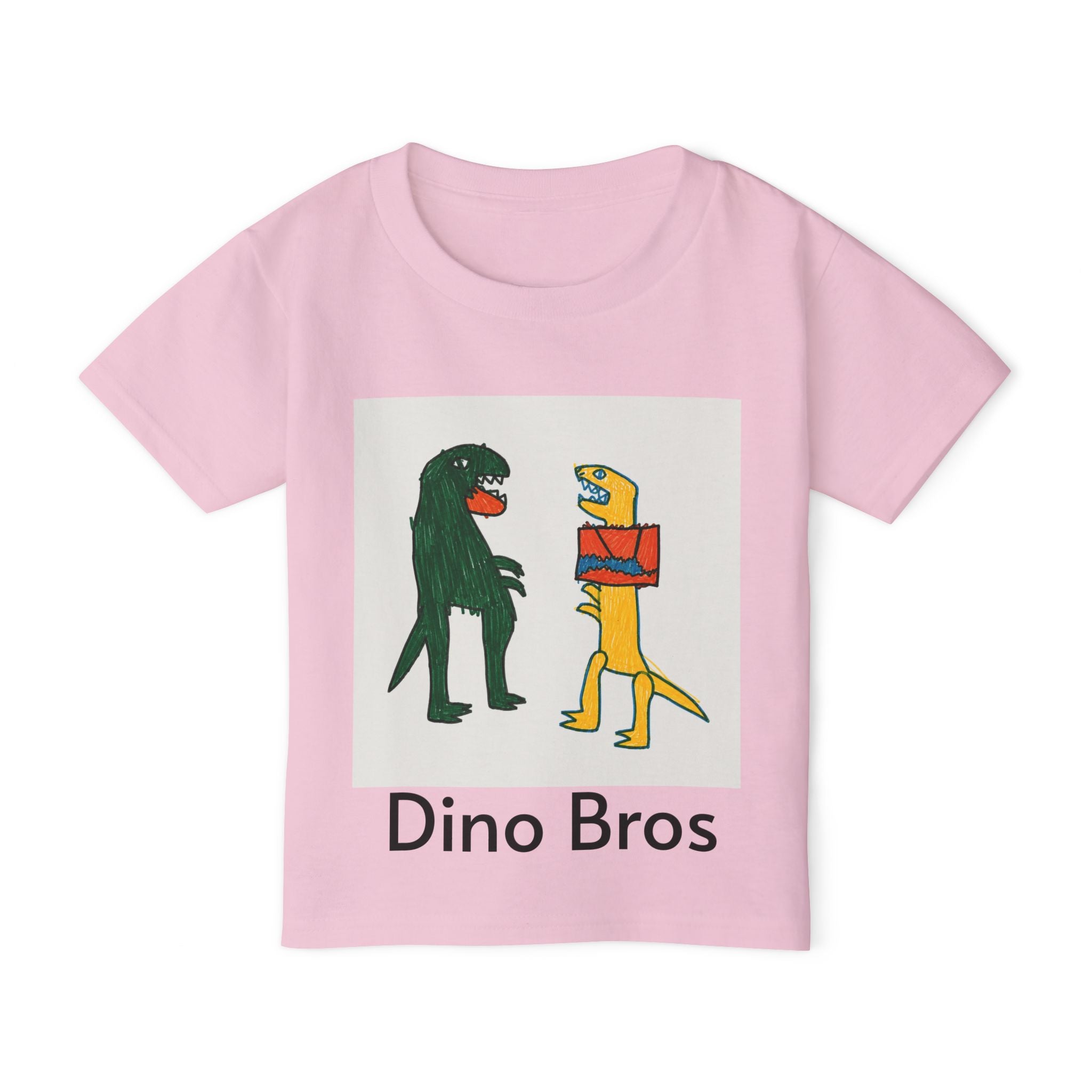 Toddler T‑Shirt — Dino Bros Cute Dinosaur Graphic Tee