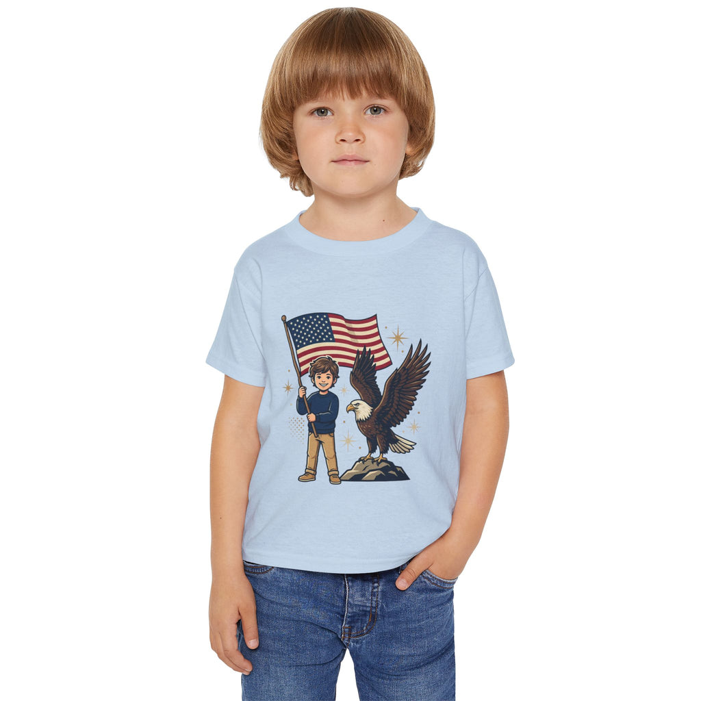 Toddler T‑Shirt — 'Liberty' Eagle & Flag USA Patriotic Tee