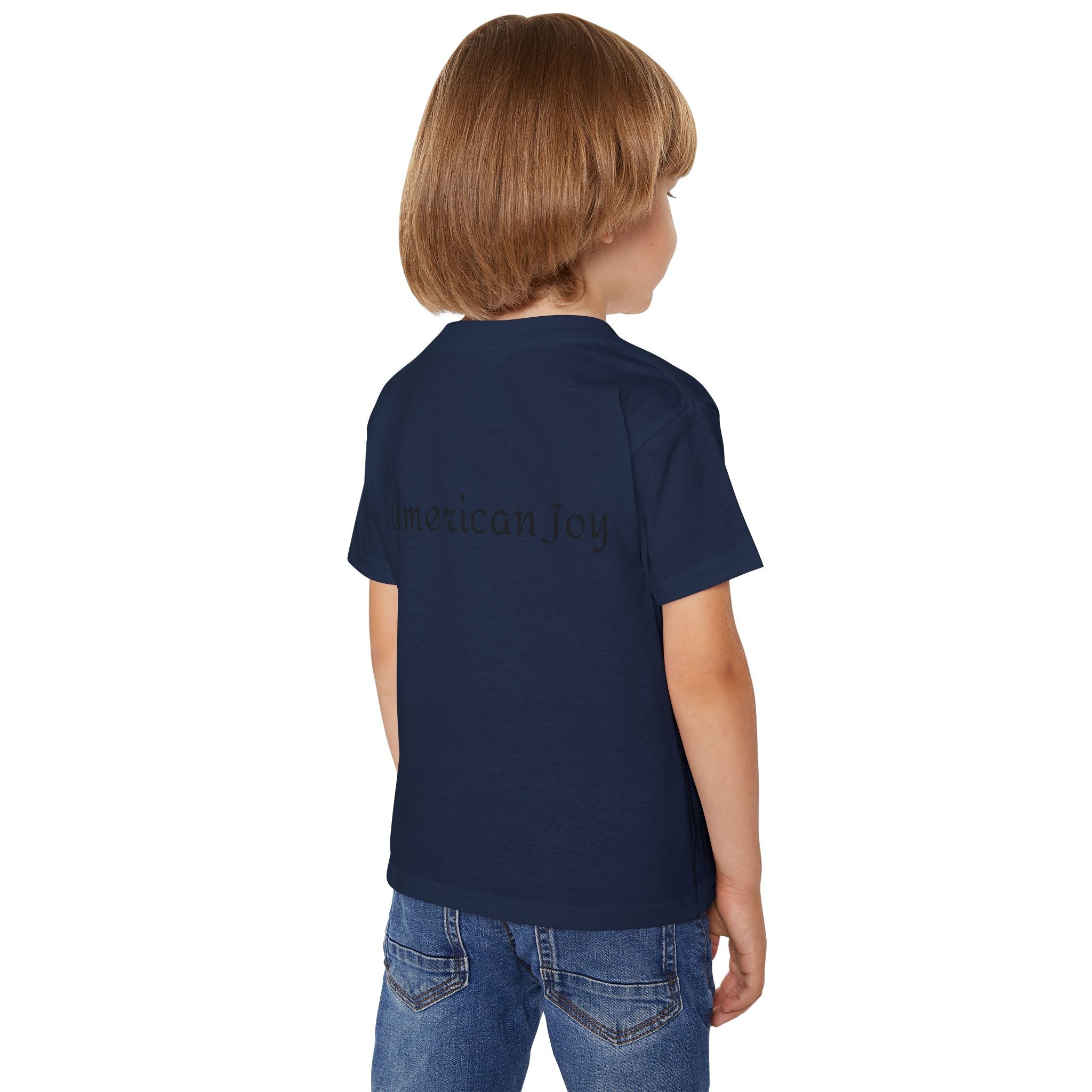 Patriotic 'LOVE' Toddler T‑Shirt — American Flag Kids Fourth of July Tee