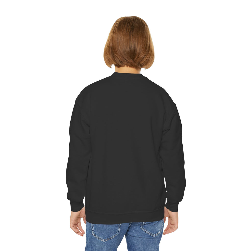Youth Crewneck Sweatshirt — "Stranger Together" Floral Heart Kids Pullover