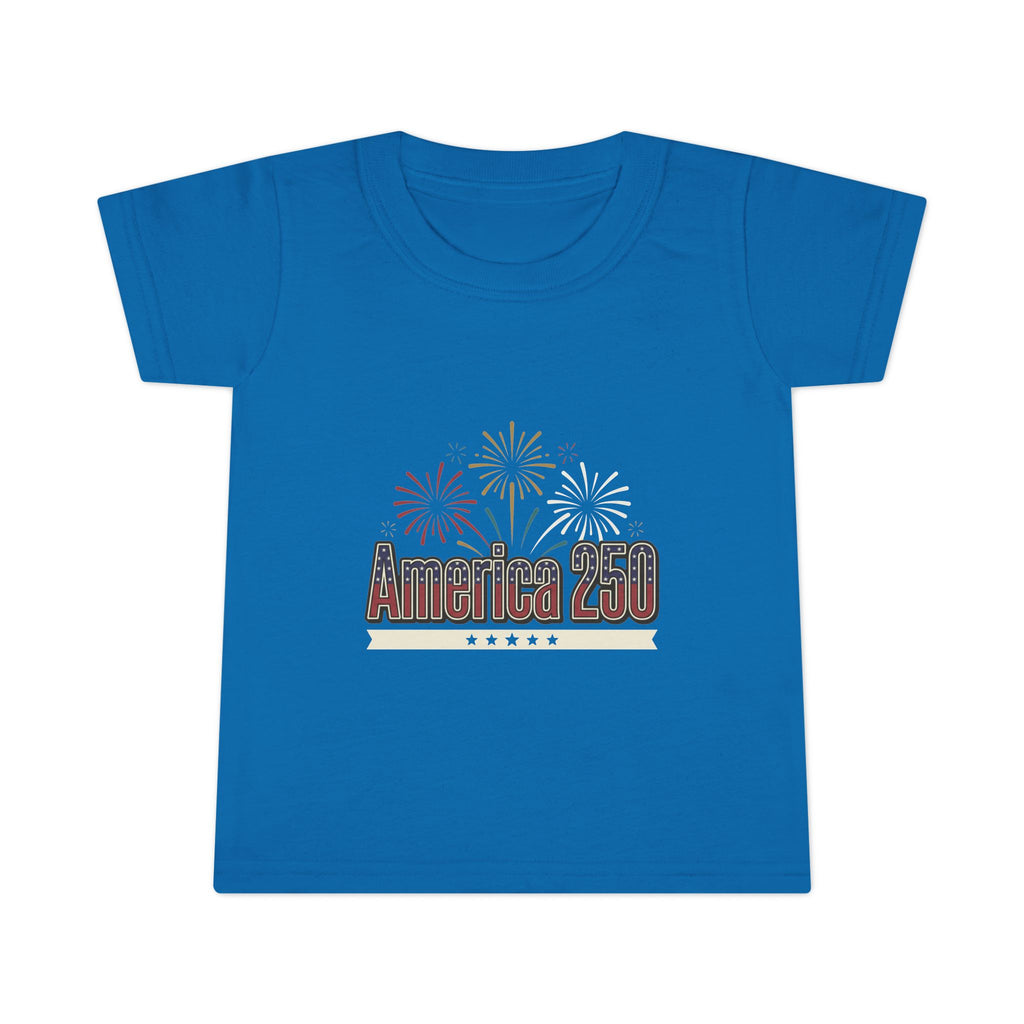 Toddler T-Shirt — America 250 Fireworks Patriotic Tee