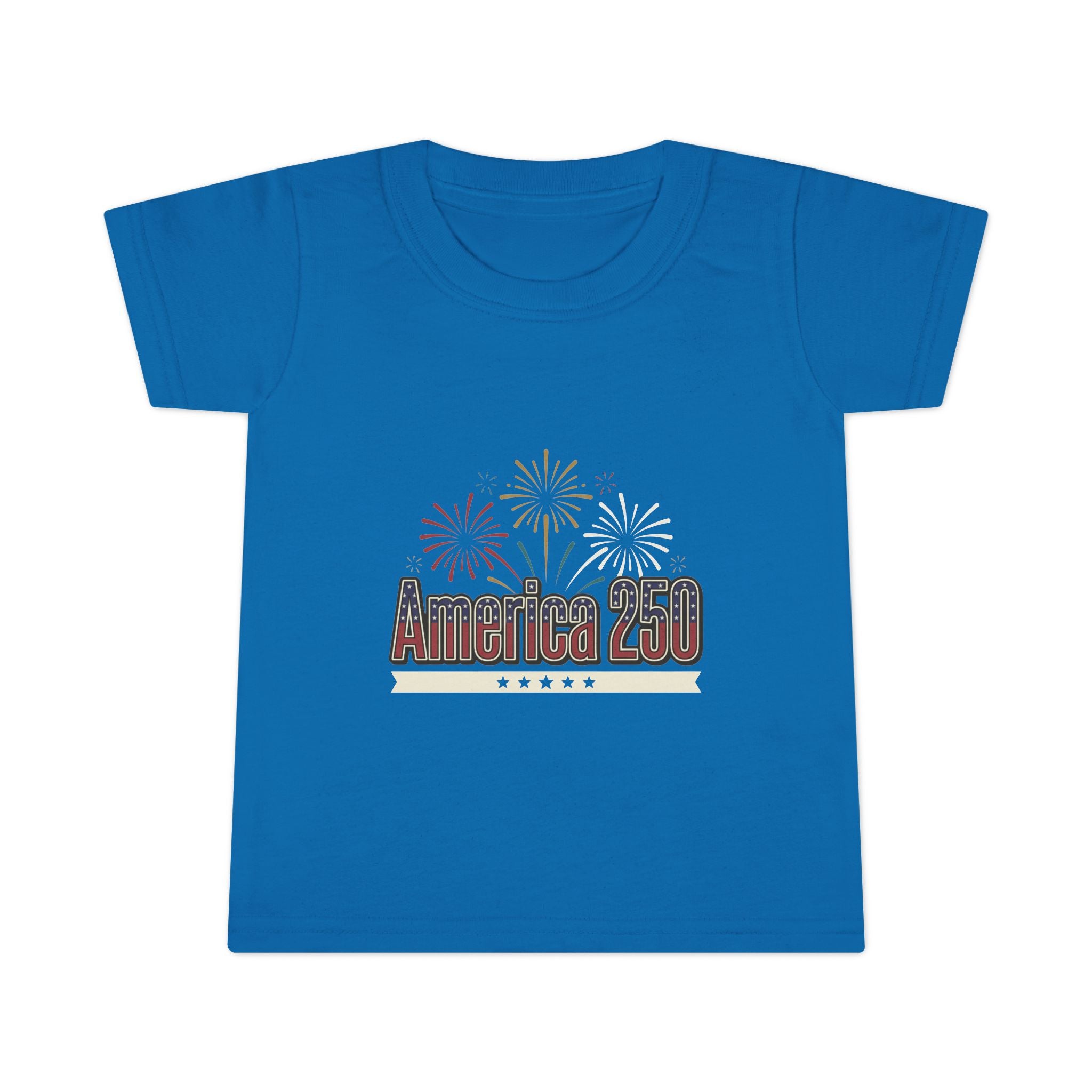 Toddler T-Shirt — America 250 Fireworks Patriotic Tee