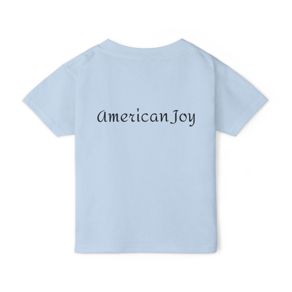 Patriotic 'LOVE' Toddler T‑Shirt — American Flag Kids Fourth of July Tee