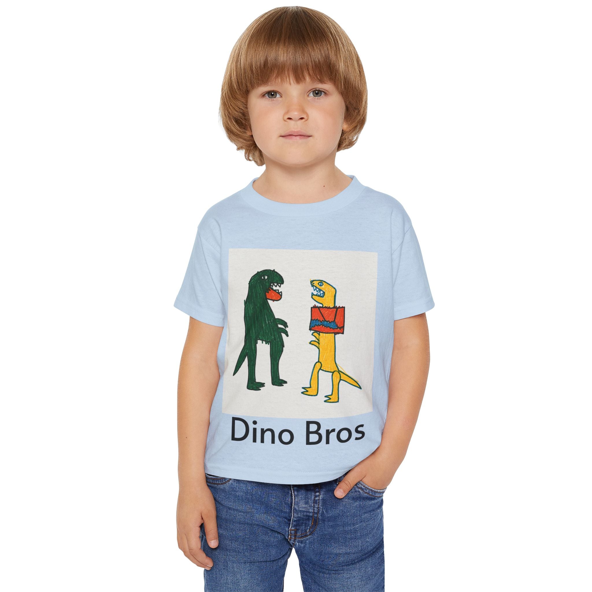 Toddler T‑Shirt — Dino Bros Cute Dinosaur Graphic Tee