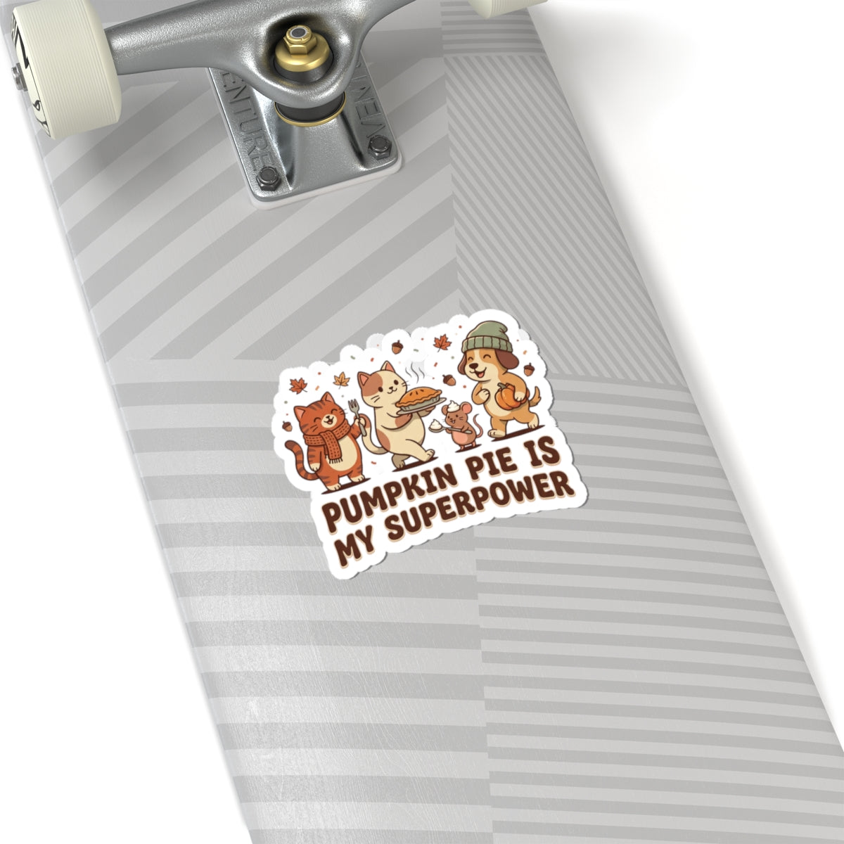 Pumpkin Pie Is My Superpower Sticker | Thanksgiving Cats, Fall Pie Sticker