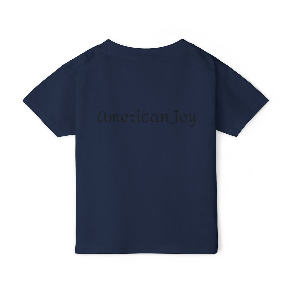 Patriotic 'LOVE' Toddler T‑Shirt — American Flag Kids Fourth of July Tee