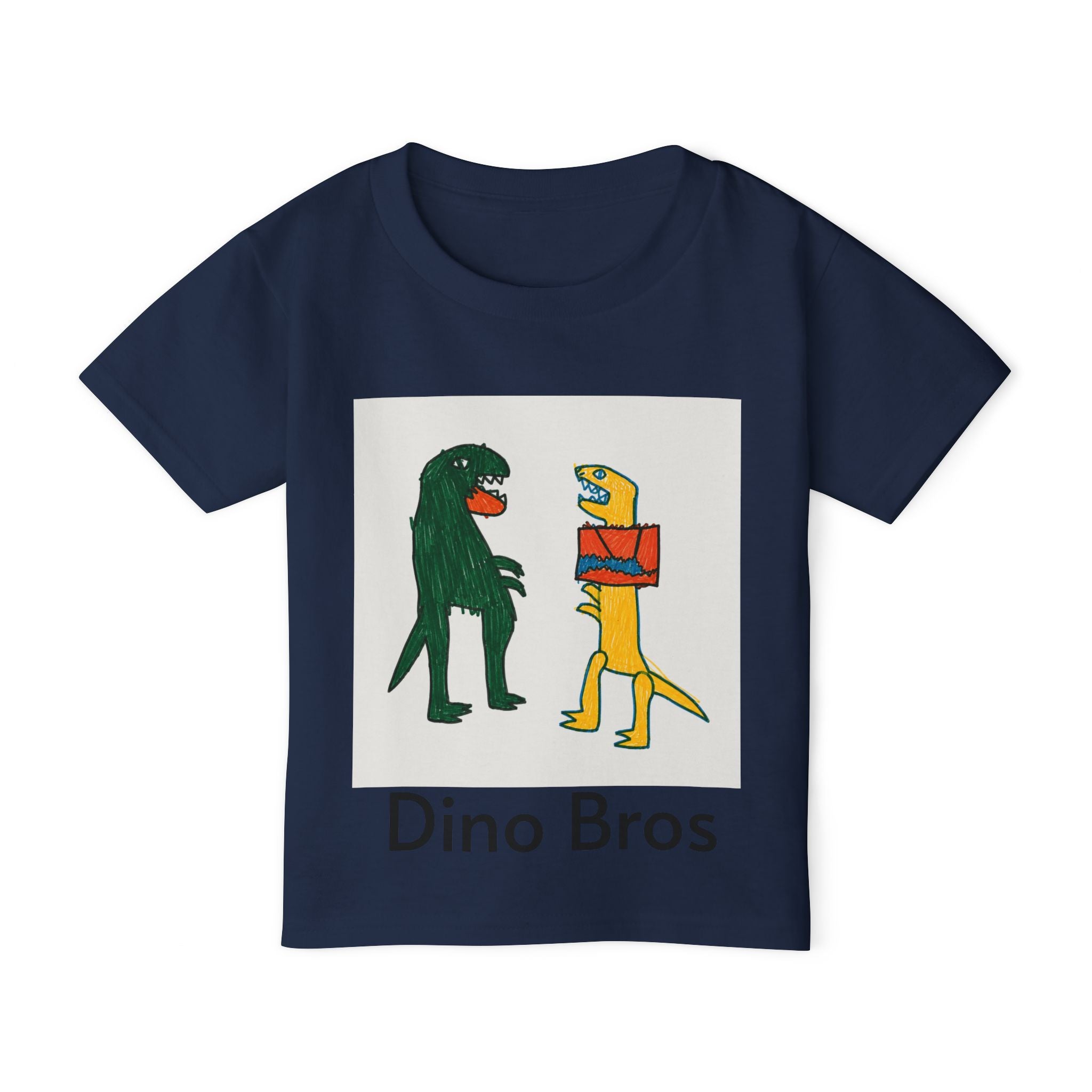 Toddler T‑Shirt — Dino Bros Cute Dinosaur Graphic Tee