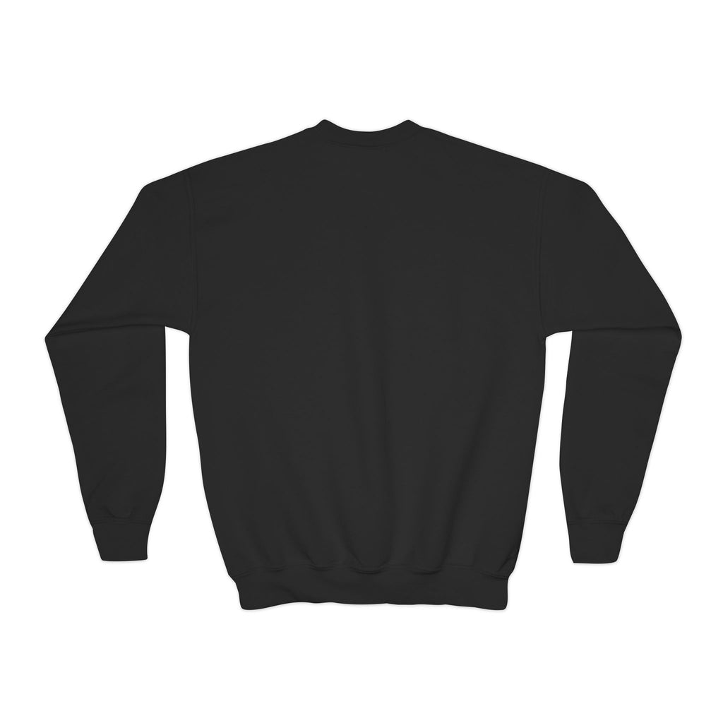 Youth Crewneck Sweatshirt — "Stranger Together" Floral Heart Kids Pullover